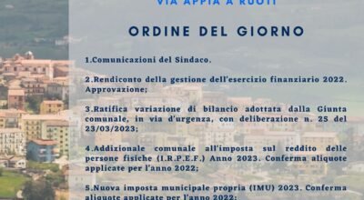 CONVOCAZIONE CONSIGLIO COMUNALE